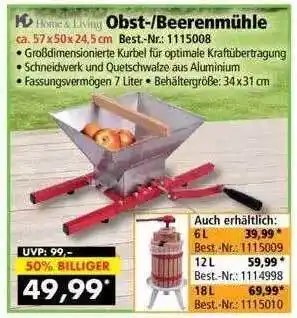 Norma24 Home & Living Obst- Oder Beerenmühle Angebot