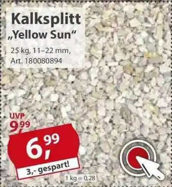 Sonderpreis Baumarkt Kalksplitt „yellow Sun“ Angebot