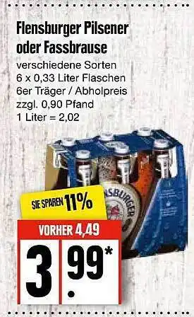 Edeka Flensburger Pilsener Oder Fassbrause Angebot