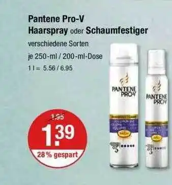 V Markt Pantene Pro-v Haarspray Oder Schaumfestiger Angebot