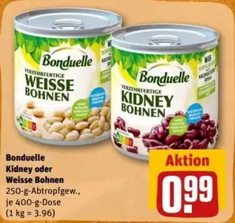 REWE Center Bonduelle Kidney oder Weisse Bohnen 400 g Dose Angebot