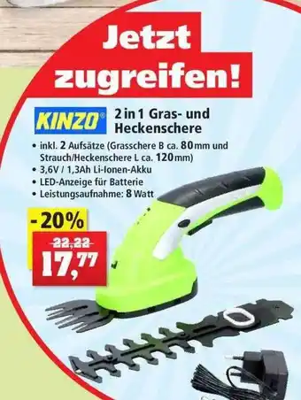 Thomas Philipps Kinzo 2in1 Gras- Und Heckenschere Angebot