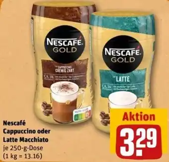 REWE Center Nescafé Cappuccino oder Latte Macchiato 250 g Dose Angebot