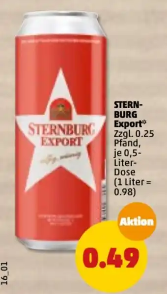 PENNY Sternburg 500ml Angebot