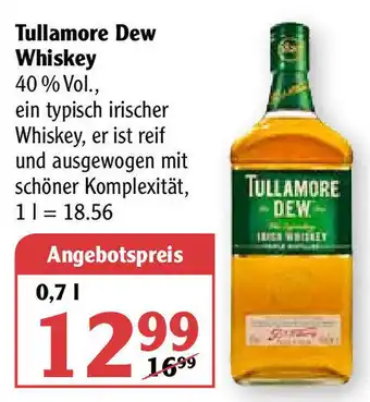 Globus Tullamore Dew Whiskey 0,7 L Angebot