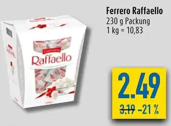 diska Ferrero Raffaello 230 g Packung Angebot