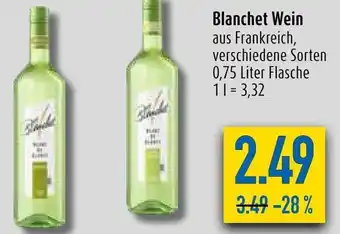 diska Blanchet Wein 0,75 Liter Flasche Angebot