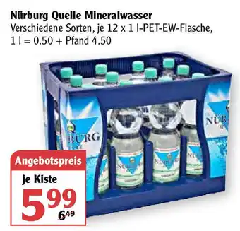 Globus Nürburg Quelle Mineralwasser Angebot