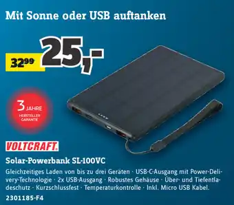 Conrad Voltcraft Solar Powerbank SL-100VC Angebot