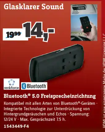 Conrad Renkforce Bluetooth 5.0 Freisprecheinrichtung Angebot