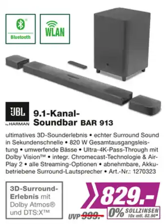 EP JBL 9.1 Kanal Soundbar Bar 913 Angebot