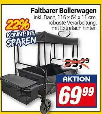 CENTERSHOP Faltbarer Bollerwagen Angebot