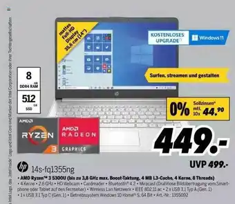 MEDIMAX Hp14s-fq1355ng Angebot