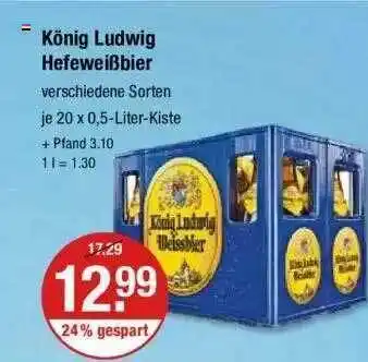 V Markt König Ludwig Hefeweißbier Angebot