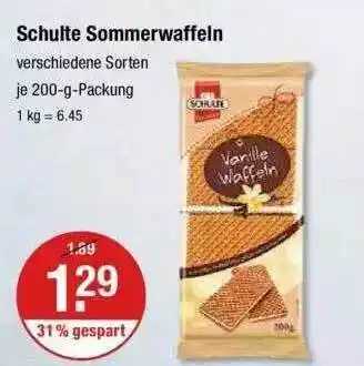 V Markt Schulte Sommerwaffeln Angebot