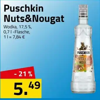 Logo Getränkemarkt Puschkin Nuts & Nougat 0,7L Angebot