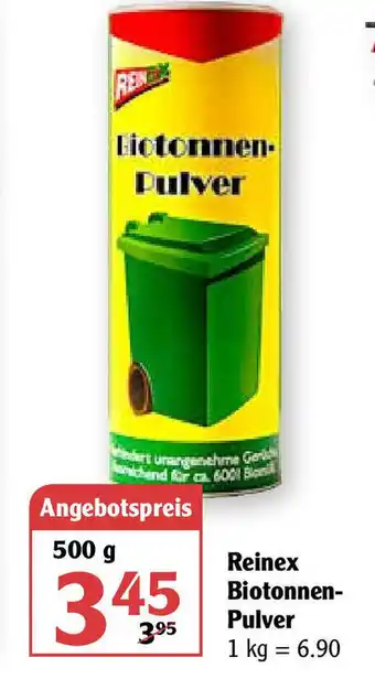 Globus Reinex Biotonnen Pulver 500g Angebot