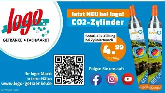 Logo Getränkemarkt SodaO-CO2 Füllung bei Zylindertausch Angebot