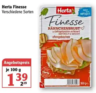 Globus herta Finesse 100 g Angebot