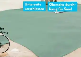 Aldi Nord Sandfreie Strandmatte Angebot