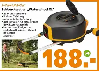 Globus Baumarkt Fiskars Schlauchwagen ,,Waterwheel XL" Angebot