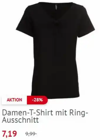 NKD Damen T-Shirt mit Ring Ausschnitt Angebot