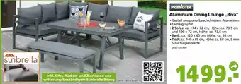 Globus Baumarkt Primaster Aluminium Dining Lounge Riva Angebot