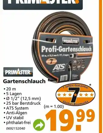 Globus Baumarkt Primaster Gartenschlauch Angebot