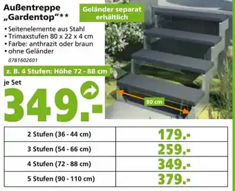 Globus Baumarkt Außentreppe Gardentop Angebot