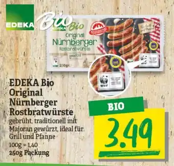 NP Discount Edeka Bio Original Nürnberger Rostbratwürste 250g Angebot