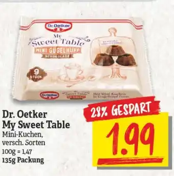 NP Discount Dr. Oetker My Sweet Table 135g Angebot