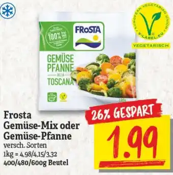 NP Discount Frosta Gemüse Mix oder Gemüse Pfanne 400/480/600g Beutel Angebot