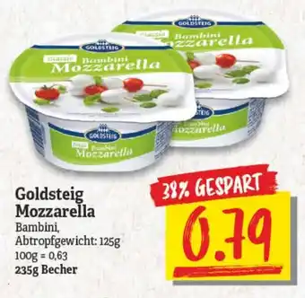 NP Discount Goldsteig Mozzarella 235g Becher Angebot