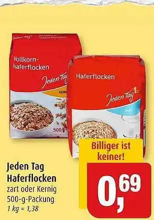 Markant Jeden Tag Haferflocken Angebot