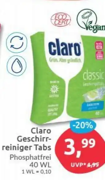 Budni Claro Geschirrreiniger Tabs Angebot