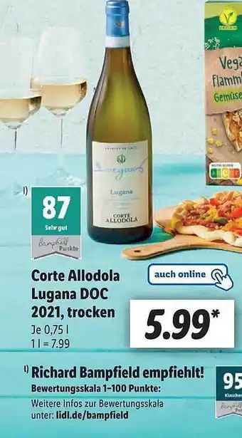 Lidl Corte Allodola Lugana Doc 2021, Trocken Angebot