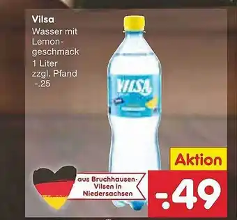 Netto Marken-Discount Vilsa Wasser Mit Lemongeschmack Angebot