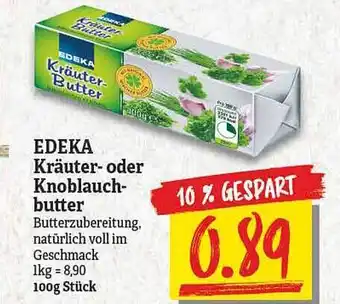 NP Discount Edeka Kräuter- Oder Knoblauchbutter Angebot