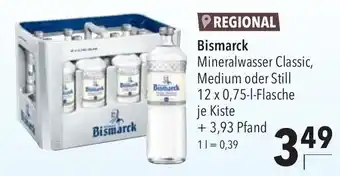 CITTI Markt Bismarck Mineralwasser 12x0,75 L Flasche Angebot