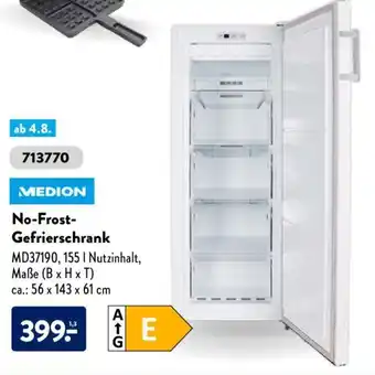 Aldi Süd Medion No Frost Gefrierschrank Angebot