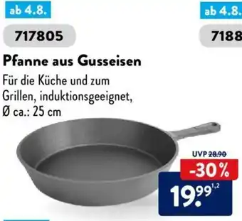 Aldi Süd Pfanne aus Gusseisen Angebot