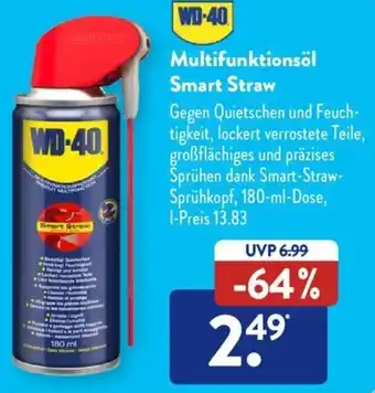 Aldi Süd WD-40 Multifunktionsöl Smart Straw 180 ml Dose Angebot