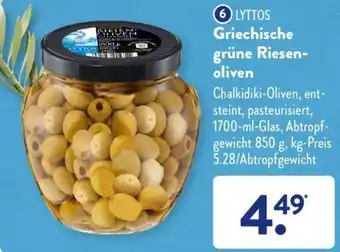 Aldi Süd Lyttos Griechische Grüne Riesenoliven Angebot