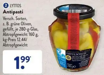 Aldi Süd Lyttos Antipasti 280 g Glas Angebot