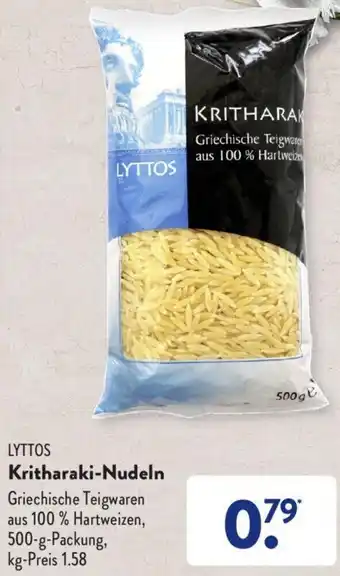 Aldi Süd Lyttos Kritharaki Nudeln 500 g Packung Angebot