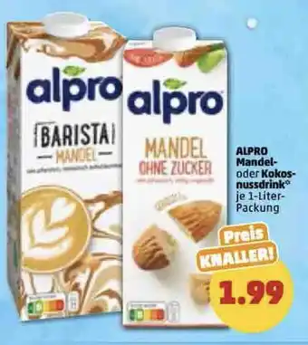 PENNY Alpro Mandel Drink o. Kokosnuss Drink 1L Angebot