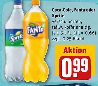 REWE Kaufpark Coca-cola, Fanta Oder Sprite Angebot