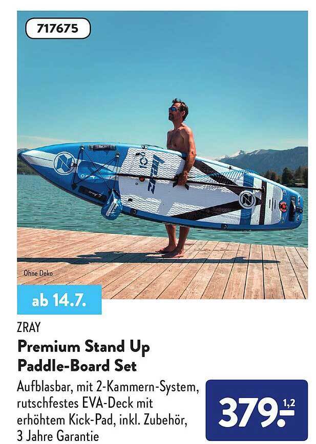 Zray Premium Stand Up Paddleboard Set Angebot bei Aldi Nord