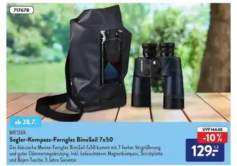 Aldi Nord Bresser Segler-kompass-fernglas Binosail 7x50 Angebot