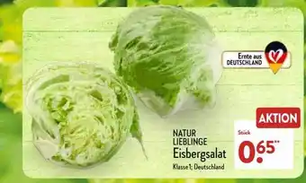 Aldi Nord Natur Lieblinge Eisbergsalat Angebot